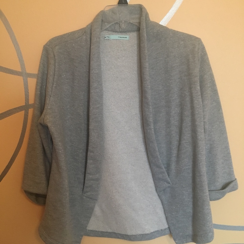 Silver sparkly blazer